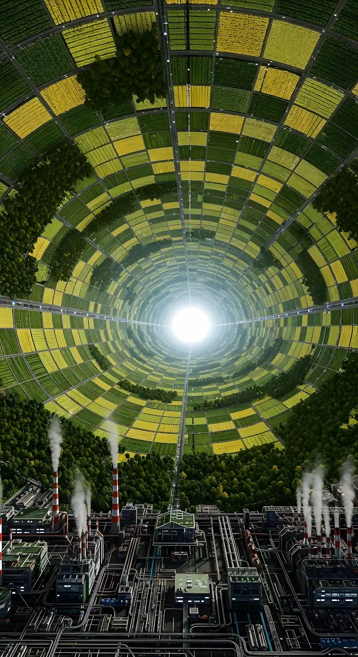 Download O'Neill Cylinder Mega-Structure with Farmland Wallpaper in Mobile HD O'Neill Cylinder Mega-Structure with Farmland - Free Mobile AMOLED Wallpaper Background