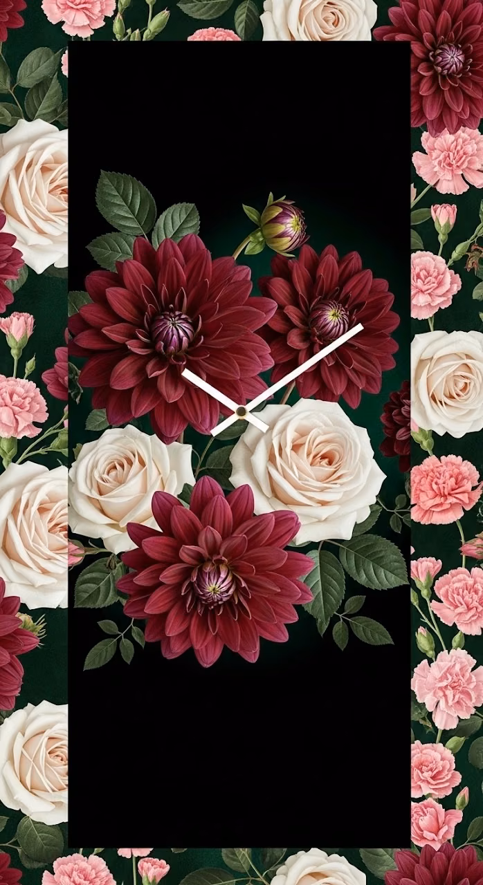 Download Opulent Floral Pattern on Emerald Green Wallpaper in Mobile HD Opulent Floral Pattern on Emerald Green - Free Mobile AMOLED Wallpaper Background