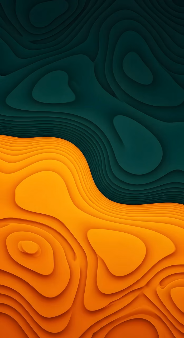 Download Organic Flowing Contour Map Emerald Orange Abstract Wallpaper in Mobile HD Organic Flowing Contour Map Emerald Orange Abstract - Free Mobile AMOLED Wallpaper Background
