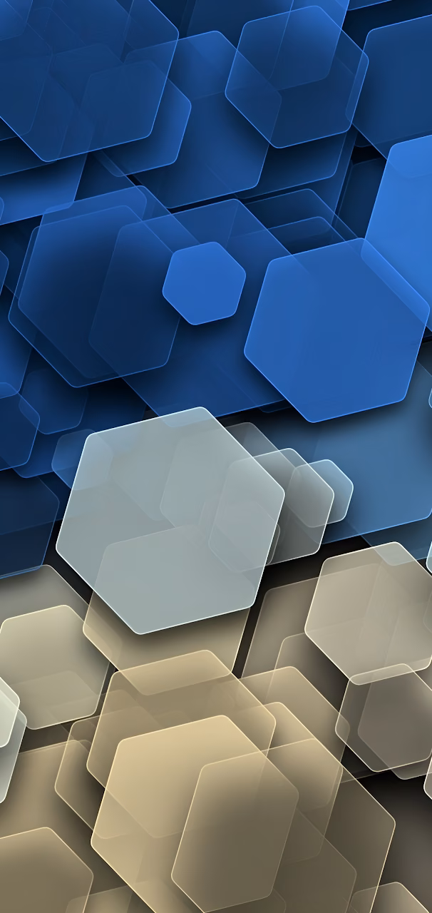Download Overlapping Hexagons Blue Gold Gradient Abstract Geometry Wallpaper in Mobile HD Overlapping Hexagons Blue Gold Gradient Abstract Geometry - Free Mobile AMOLED Wallpaper Background