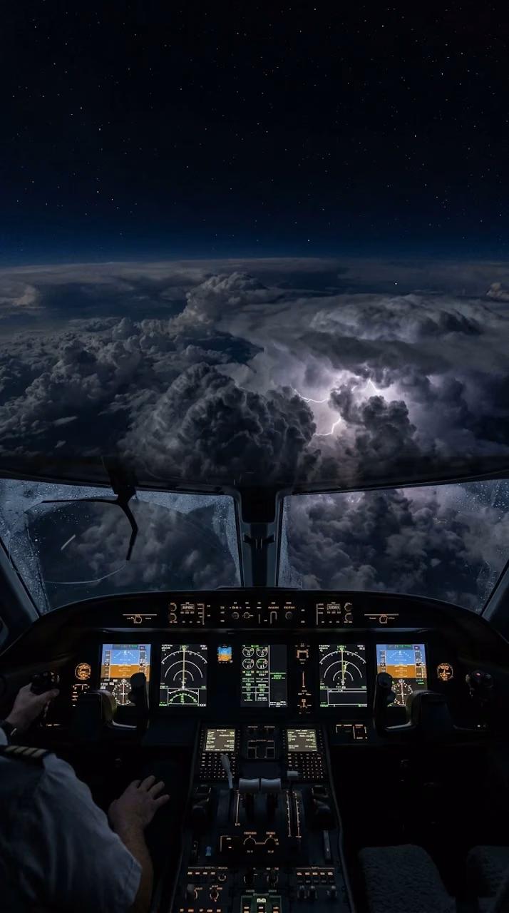 Download Private Jet Cockpit Night View Above Clouds Wallpaper Wallpaper in Mobile HD Private Jet Cockpit Night View Above Clouds Wallpaper - Free Mobile AMOLED Wallpaper Background