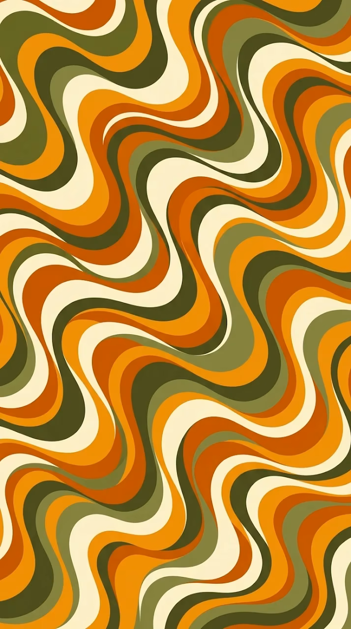 Download Retro 70s Groovy Swirl Waves Vector Background Wallpaper in Mobile HD Retro 70s Groovy Swirl Waves Vector Background - Free Mobile AMOLED Wallpaper Background