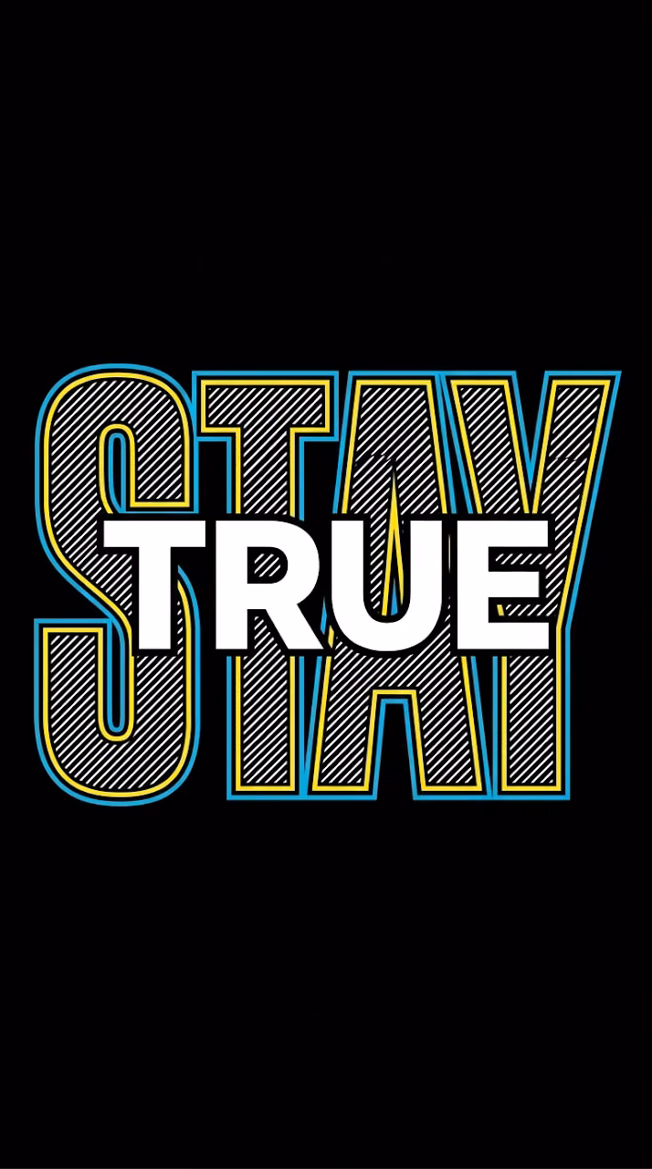Sleek Modern Streetwear Typography Graphic on Black Canvas - Free Mobile AMOLED Wallpaper Background