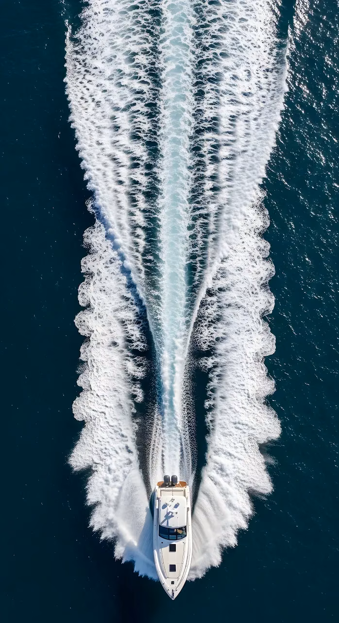 Download Speedboat Aerial View Dramatic White Wake Ocean Wallpaper in Mobile HD Speedboat Aerial View Dramatic White Wake Ocean - Free Mobile AMOLED Wallpaper Background