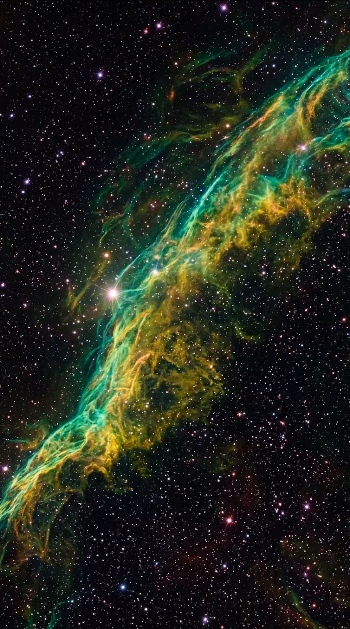 Download Stellar Panorama with Gaseous Green and Yellow Nebula Wallpaper in Mobile HD Stellar Panorama with Gaseous Green and Yellow Nebula - Free Mobile AMOLED Wallpaper Background