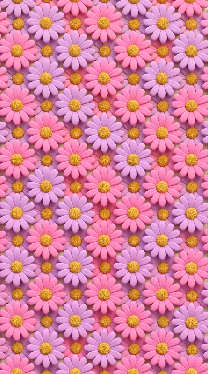 Download Stylized Pink and Lilac Daisy Flowers Background Wallpaper in Mobile HD Stylized Pink and Lilac Daisy Flowers Background - Free Mobile AMOLED Wallpaper Background