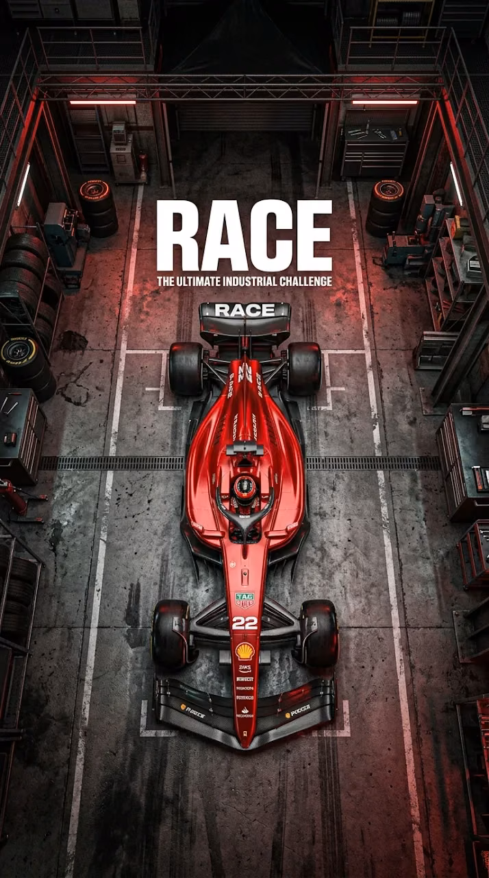 Download Top-Down View of a Red Racing Car Overlaid on Large 'RACE' Typography Wallpaper in Mobile HD Top-Down View of a Red Racing Car Overlaid on Large 'RACE' Typography - Free Mobile AMOLED Wallpaper Background