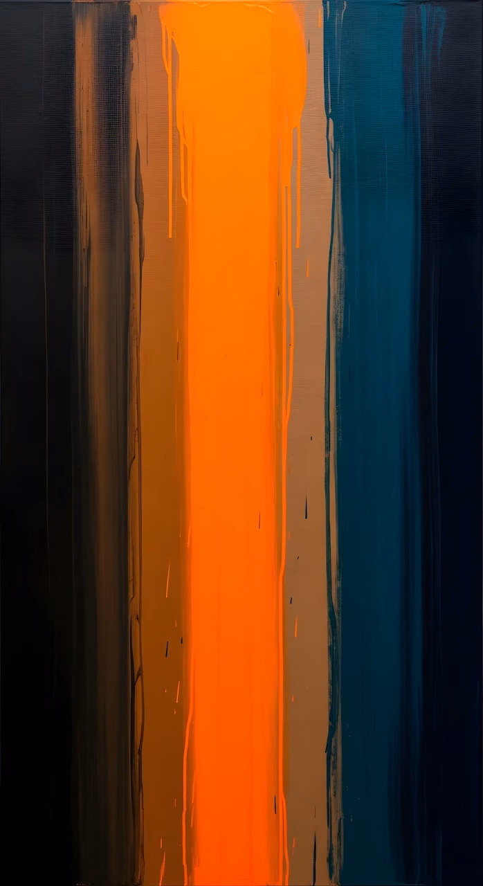 Download Vertical Color Field Abstract Painting Orange Teal Drips Wallpaper in Mobile HD Vertical Color Field Abstract Painting Orange Teal Drips - Free Mobile AMOLED Wallpaper Background