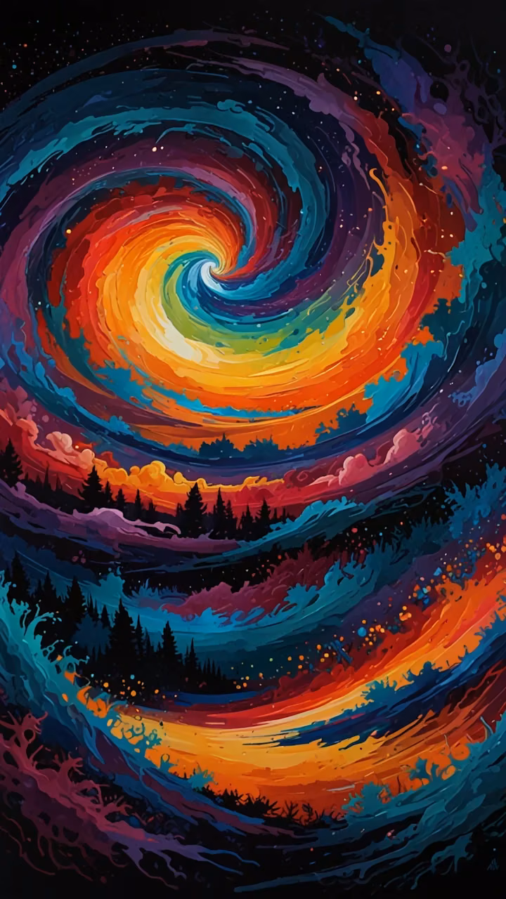 Download Vibrant Rainbow Vortex Swirl Abstract Painting Wallpaper in 4K UHD Vibrant Rainbow Vortex Swirl Abstract Painting - Free 4K Desktop Wallpaper Background