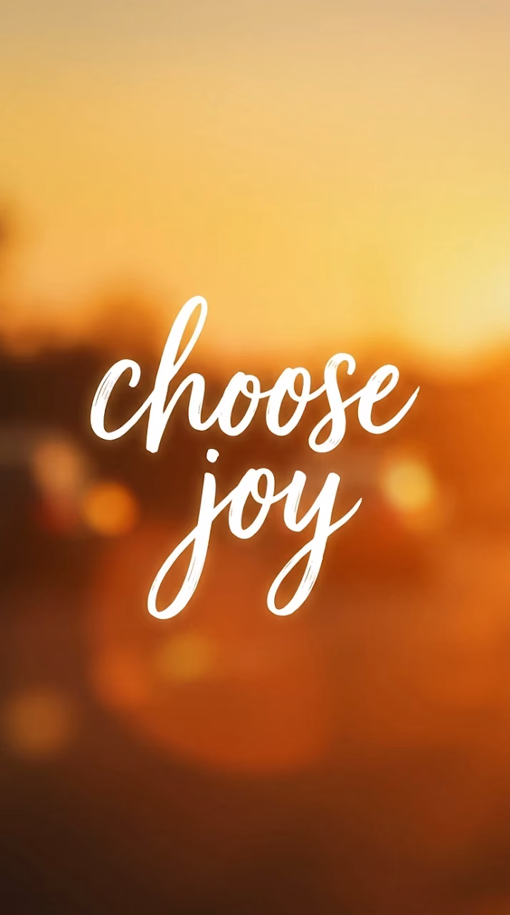 Warm Sunset Blur Gradient Affirmation Typography Background - Free Mobile AMOLED Wallpaper Background