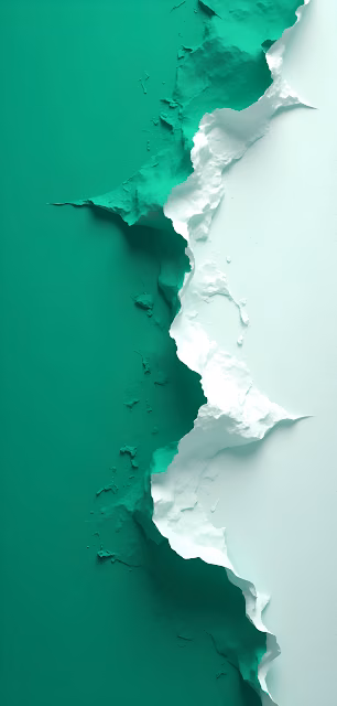 Abstract green and white textured wave with 3D depth - Free 4K & 8K Mobile Wallpaper