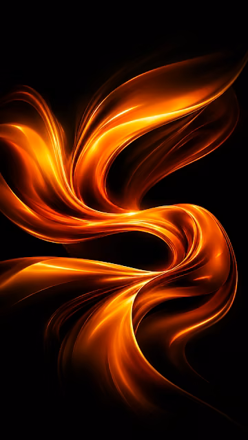 Abstract Liquid Silk Amber Wave AMOLED Wallpaper - Free 4K & 8K Mobile Wallpaper