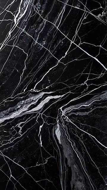 Black Marble with White Vein Texture - Free 4K & 8K Mobile Wallpaper