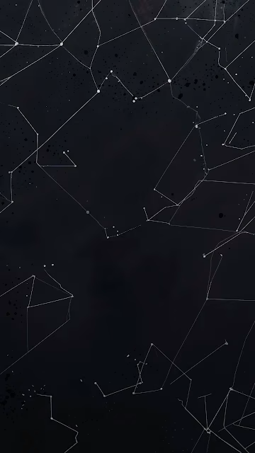 Constellation Map on Dark Starry Background - Free 4K & 8K Mobile Wallpaper