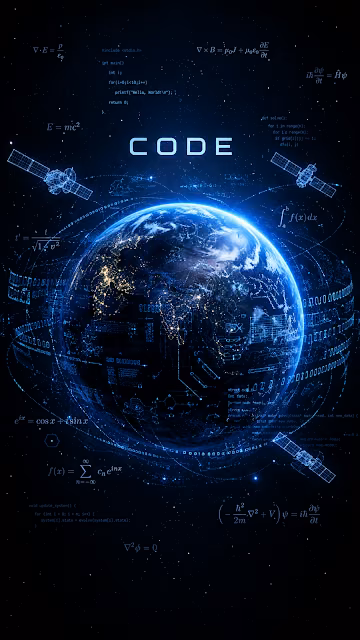 Digital Earth Matrix Code Programming Wallpaper - Free 4K & 8K Mobile Wallpaper