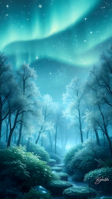 Full Moon over Snowy Mountain Range - Free 4K & 8K Mobile Wallpaper