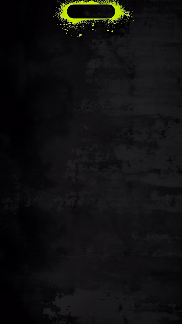 Neon Green Punch Hole Grunge Abstract Dark Screen Art - Free 4K & 8K Mobile Wallpaper